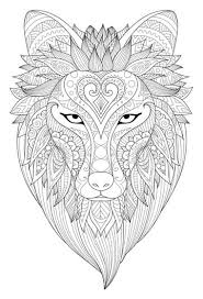 Voici nos différents thèmes de mandalas pour enfants et adultes à imprimer et colorier. Dessin De Loup Coloriage