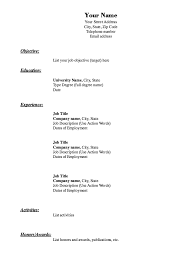 Simple Basic Resume Template Free Resume Sample Free Printable Resume Basic Resume Downloadable Resume Template