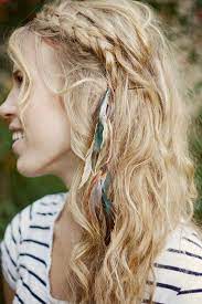 Feather Hair Clip Hair Feathers Extension Blue And White Feathered Hairstyles Hair Extension Clips Hair Styles