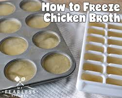 The best way is to smell and look at the chicken broth: How To Freeze Chicken Broth My Fearless Kitchen