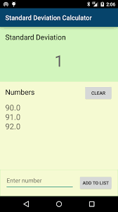 This free standard deviation calculator computes the standard deviation, variance, mean, sum, and error please provide numbers separated by comma to calculate the standard deviation, variance. Standard Deviation Calculator For Android Apk Download