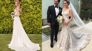 Top 5 Most Expensive Wedding Dresses Of Turkish Actresses Neslihan Ata Most Expensive Wedding Dress Expensive Wedding Dress Wedding Dresses Lace