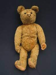 Antique Straw Stuffed Teddy Bear With Shoe Button Eyes Ebay Teddyberen Antiek