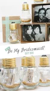 This bridesmaid box is the perfect combination to gift your girls on your wedding day with your best girls by your side. Diy Be My Bridesmaid Gift Box
