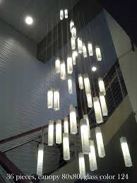 Unique blown glass lighting for foyer lighting or staircase chandelier. Modern Foyer Ceiling Light Swasstech
