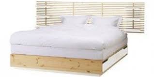 Mandal Bed Frame With Head Board Birch White Ikea Canada English Ikeapedia