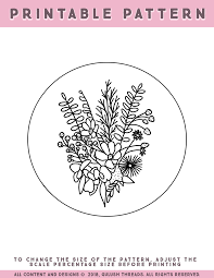 Maybe you would like to learn more about one of these? Thnlife Diy Embroidered Bouquet Pattern Kristen Gula