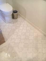 White Marble With Mother Of Pearl Detail Bathroom Floor Marble Bathroom Floor Room Flooring Flooring
