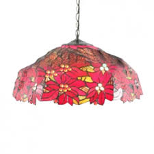 We have hundreds to choose from in a variety of colors, shapes & sizes. Red Flower Dome Shade Tiffany Ceiling Fixture With 2 Light And Art Glass In Vintage Style Takeluckhome Com