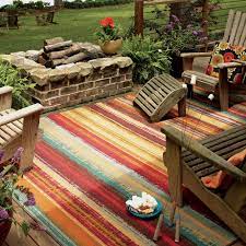 For a more traditional appearance, the nicole miller patio country azalea indoor/outdoor area rug features an ornate medallion pattern flanked. Mohawk Home Avenue Stripe Indoor Outdoor Nylon Rug 5 X 8 Multi Colored 86093379919 Ebay