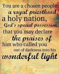 But you are a chosen people, a royal priesthood, a holy nation, a people for god's own possession, so that. Pin On All I Need Is Christ Philippians 4 19