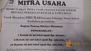 Kerja borongan dibawa pulang tangerang. Loker Lowongan Kerja Sampingan Tempel Stiker Dan Brosur Cikarang Bekasi Kab Bekasi Jualo