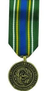 The korea defense service medal is a bronze medal 1+1⁄4 inches (32 mm) in diameter. Military Ribbons Korean Defense Service Military Medals And Military Ribbon Ribbons In Order Of Precedence Koreean Defense Military Bumper Stickers