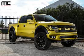 Winter jackets, animation, mushrooms, gold rings. Matte Gold Ford Raptor Svt On Fuel Wheels By Mc Customs Rides Magazine