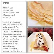 Crepe Recipe Courtesy Of Better Homes And Gardens New Cook Book 1996 Recipes Breakfast Recipes Food
