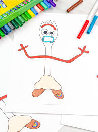 Disney fans will flip over this giant list of free printable disney coloring pages. Toy Story 4 Forky Coloring Pages For Kids Free Printable