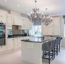 White tile might sound boring and basic, but there's a time and place for it, and that time and place is in a bold kitchen like this one. Top 50 Best Kitchen Floor Tile Ideas Flooring Designs