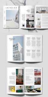 Minimal Interior Magazine Brochure Template Indesign Magazine Lookbook Portfoli Interior Design Magazine Layout Book Design Layout Magazine Layout Design