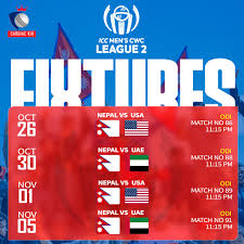 BREAKING: ICC League 2 fixtures! 🏏🇳🇵 After an incredible 9 wins in 10 matches — can the Rhinos continue their domination against USA and UAE? 💪 Comment your prediction below! 👇 #NepalCricket #CardiacKid #ICCWCL2 #NepalvsUSA #NepalvsUAE #cardiackid