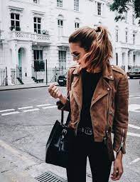 Pin By Ale Valenzuela On My Style Brown Leather Jacket Outfit Suede Jacket Outfit Leather Jacket Outfits