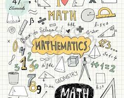 Hand Drawn Mathematics Clip Art Math Elements And Symbols Back To School Pencil Drawing Notebook Doodle Vector Eps Png Digital Download In 2020 How To Draw Hands Math Design Math Doodles