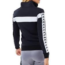 Kappa Authentic Andil Track Jacket Womens Black Kappa Clothing Clothes Jackets For Women