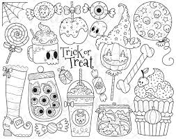 Halloween Candy Clipart Images Trick Or Treat Clip Art Etsy Candy Clipart Candy Coloring Pages Digital Stamps