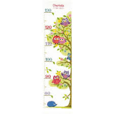 Toise Murale Brodee Hiboux Foret Arbre Pour Chambre D Enfant Sur Commande Decoration Pour Enfants Par Emilie Broderie Alittle Avec Images Toise Enfant Toise Broderie