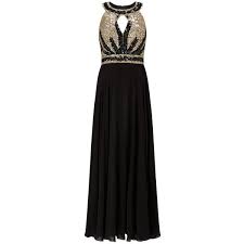 Black And Gold Dresses For Women Phase Eight Collection 8 Anastasia Full Length Dress Black Gold 355 Liked On Polyvore Featuring Full Length Dress Gold Evening Dresses Gold Evening Gowns