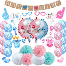 Choose from dozens of cute gender neutral baby shower themes, offering everything from tableware and decorations to baby shower games. Baby Shower Gender Reveal Party Pack Kit Decorations Unisex Boy Girl Tableware Baby Gift Sets