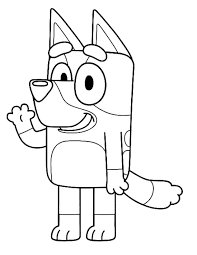 Kolorowanka mucha domowa kolorowanki dla dzieci do druku. Kolorowanki 3 Bluey