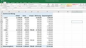 Das gilt sowohl für die doppelte buchführung als auch für die einnahmenüberschussrechnung (insbesondere von freiberuflern). Haushaltsbuch Fuhren Mit Pivot Tabelle In Excel Erstellen Selber Machen Software Vorlage Youtube