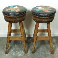 Maybe you would like to learn more about one of these? 60s Whiskey Barrel Bar Stools Set Of Two Wooden By Spunkvtg Bar Stools White Bar Stools Barrel Bar