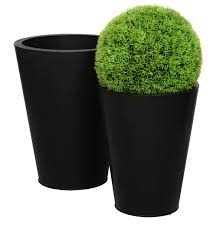 Choix couleur 790,00 € 759,00 € + ecopart : 56cm Grand Cache Pot Conique Effet Fonte Noire 49 99