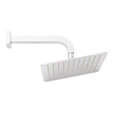 For example, if your shower cubicle is long and narrow, you may want an extension. Signature Hardware 449476 Chrome 2 5 Gpm 10 Wide Modern Square Rain Shower Head With 10 Curved Shower Arm Faucetdirect Com