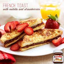 This French Toast Gives Your Kids A Great Tasting Start To Their School Day Just Make Your Favorite French Toast Recipe Food Nutella Recipes Breakfast Dishes