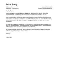 A cover letter is all about making a great first impression, and giving your job application the best chance of making progress. Welder Cover Letter Template Cover Letter Templates Examples