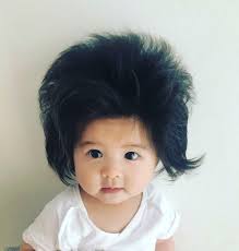 2020 popular 1 trends in toys & hobbies with bebe reborn silicone hair black and 1. This Baby S Massive Hair Will Make Your Day People Com
