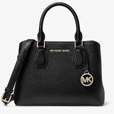 Túi xách đeo chéo nữ MK Michael Kors Camille Black Small Pebbled Leather  Tote Bag 30T0GCAS1L001