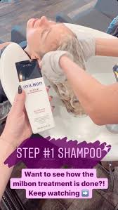 Compare that piece of thread to a strand of your hair. The Secret For The Healthiest Hair Milbon Treatments Beauty And The Blonde