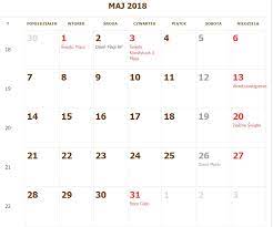 Szeroka oferta ciekawych planerów książkowych, ściennych, biurkowych kolejny rok już blisko, warto zatem przygotować się odpowiednio i zakupić odpowiedni kalendarz na. Majowka 2018 Kiedy Wypada Dlugi Weekend Majowy Kalendarz Radio Zet