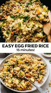 The Easiest Egg Fried Rice Recipe In 2020 Fried Rice Asian Recipes Vegetarian Recipes