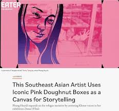 As we celebrate the second year anniversary of The Donut (W)hole art  exhibition by @phungxion we are reminded of the importance of art,  community, storytelling, and pink box stories✨💗 • • •