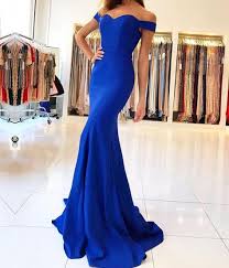 Off Shoulder Mermaid Evening Dresses Long Prom Gowns Blue Mermaid Prom Dress Cute Prom Dresses Evening Dresses Prom