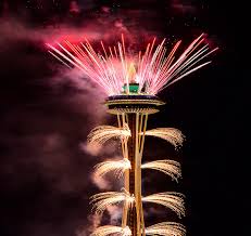 Space Needle Fireworks Space Needle Space Needle Seattle Fireworks