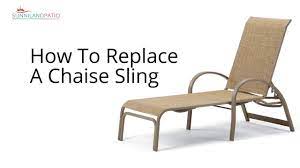 Check spelling or type a new query. How To Replace A Chaise Lounge Sling Youtube