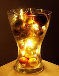 Einfach Selbst Gemacht Kreativblog A C Lichterkette Und Kugeln In Vase Deko Weihnachten Kugeln Weihnachten Kugeln Lichterkette Kugeln