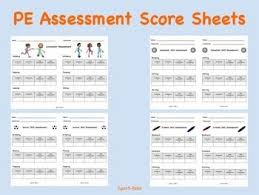 Pe Assessment Score Sheets Elementary Pe Adapted Physical Education Assessment