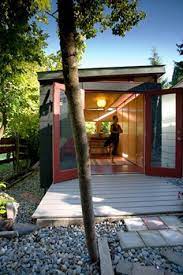 We encourage playfulness, focused intention, and open hearts in our instruction and practice. The Gimlet Eye Pre Fab Ulous Yoga Studio Home Backyard Yoga Studio Backyard Studio