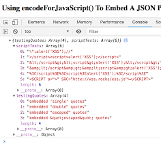 What can you do with json escape? Using Encodeforjavascript To Embed A Json Payload As Configuration For A Single Page Application In Coldfusion